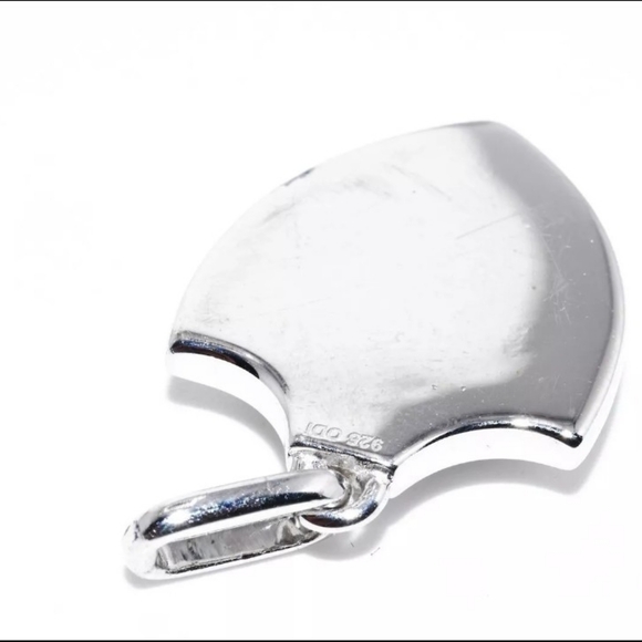 .20CT BLACK DIAMOND "CRUSADER SHIELD" CLUSTER DROP PENDANT - Picture 6 of 6